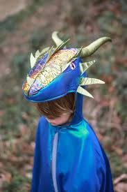 Cape de dragon vert irisé (5-6ans)