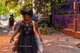 Robe de chat noir avec serre-tête (3-4ans)