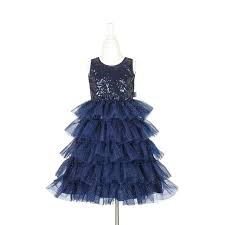 Robe bleu marine Colette 5-7ans