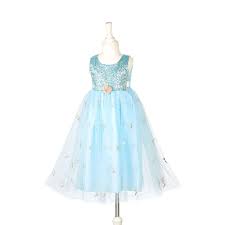 Robe bleue Nicolette Fleurs 5-7ans