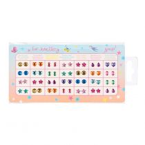 Boucles d'oreilles autocollantes semainier