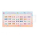 Boucles d'oreilles autocollantes semainier