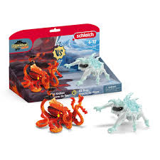 Schleich Eldrador -Pieuvre de lave vs Insecte de glace
