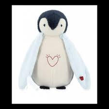 Peluche Veilleuse manchot bleu