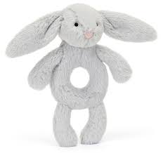 Hochet Lapin gris (Bashful Silver Bunny Ring Rattle)