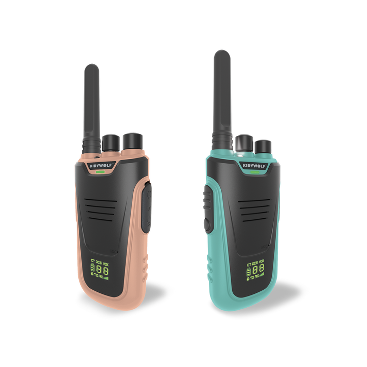 KIDYTALK Talkie walkie rose pâle-cyan
