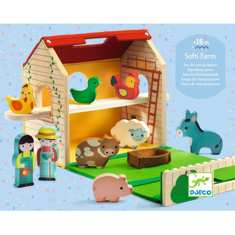 Softi farm Ferme en feutrine et bois