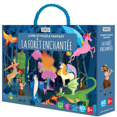 Livre et puzzle Fantasy La Forêt enchantée 60pcs