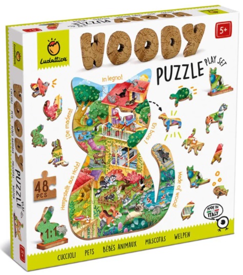 Ludattica woody puzzle animaux domestiques