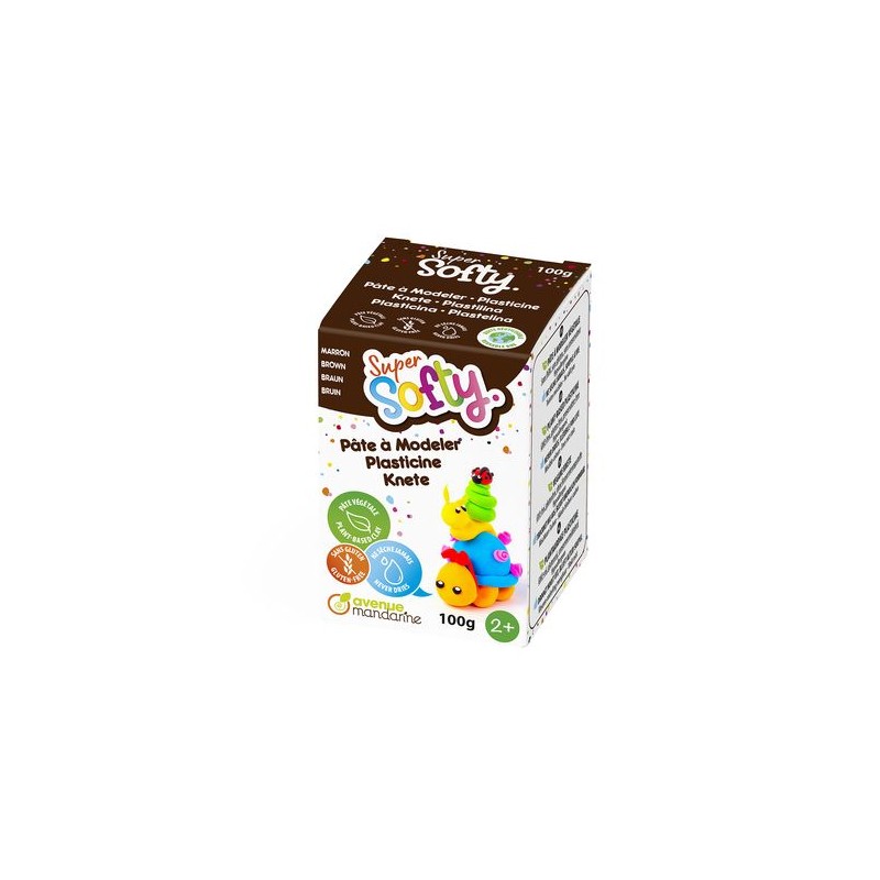 Pâte à modeler Super Softy 100gr Marron