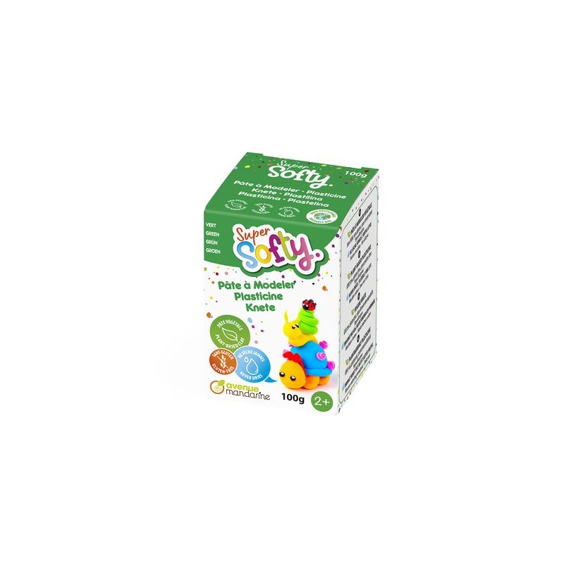 Pâte à modeler Super Softy 100gr Verte