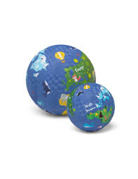Little L - Balle Caoutchouc Monde - 13cm