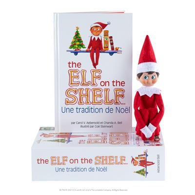 Un elfe sur l'étagère cadeau set: GARCON (Elf on the shelf) Lutin farceur 