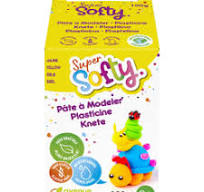 Pâte à modeler Super Softy 100gr jaune