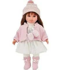 LLorens - Vêtement 35 cm - Hiver Rose et Blanc