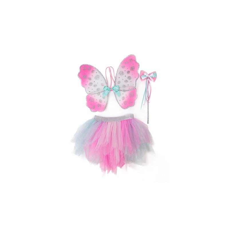 Set de fée (tutu, ailes et baguette) 4-6 ans