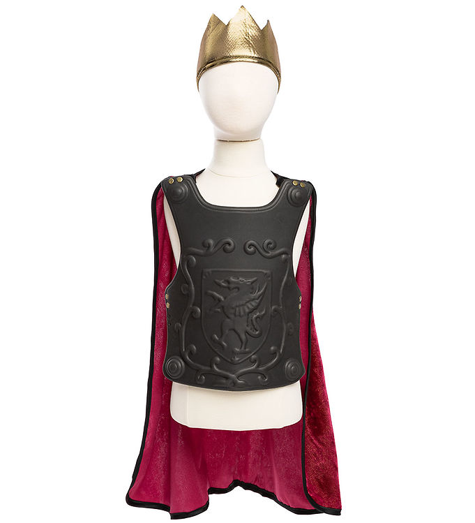 Cape, armure et couronne de chevalier 5-6 ans