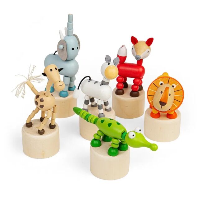 animaux articulés à pousser par dessous
