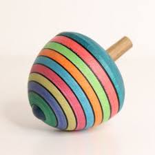 Toupie Mader Dragon egg - oeuf de dagon (bleue) bout METAL