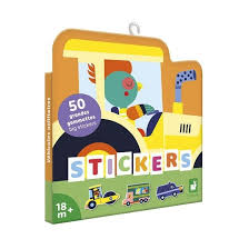 50 grandes gommettes Véhicules utilitaires 18m