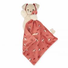 Carré Douceur - Doudou chien brique
