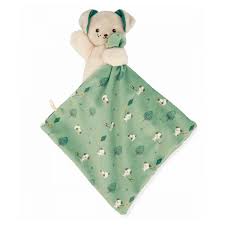 Carré Douceur - Doudou chien vert