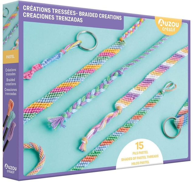 Création tressées - Fils pastel