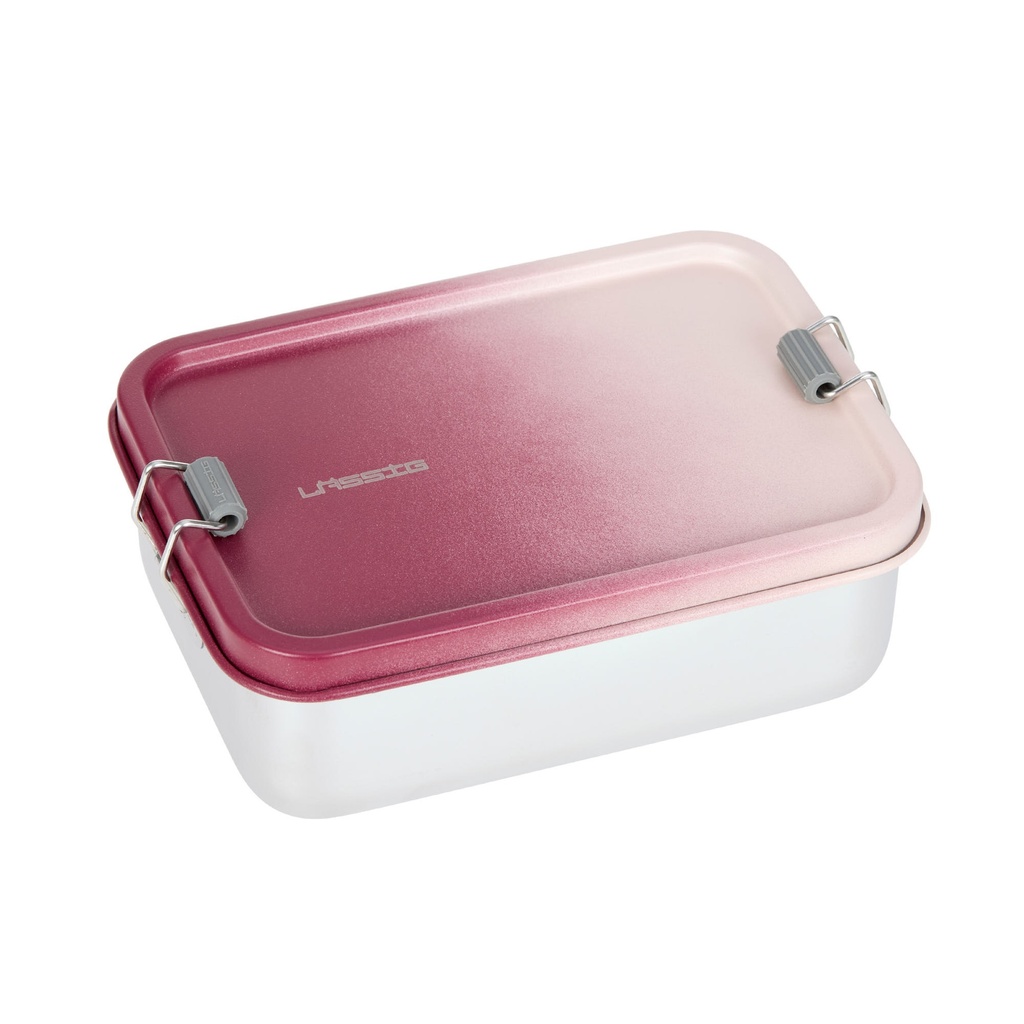 Boîte à goûter / Lunch box inox berry/rose
