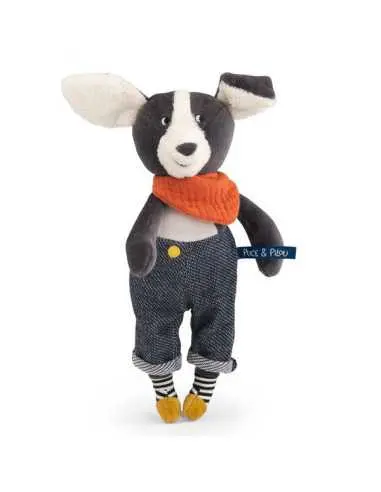 Poupée chien puce bleu - Puce et Pilou