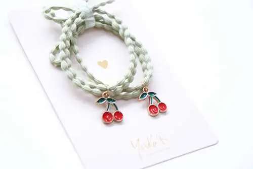Elastiques Cheveux Bracelet - Cherries