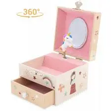 coffret bijoux musical licorne