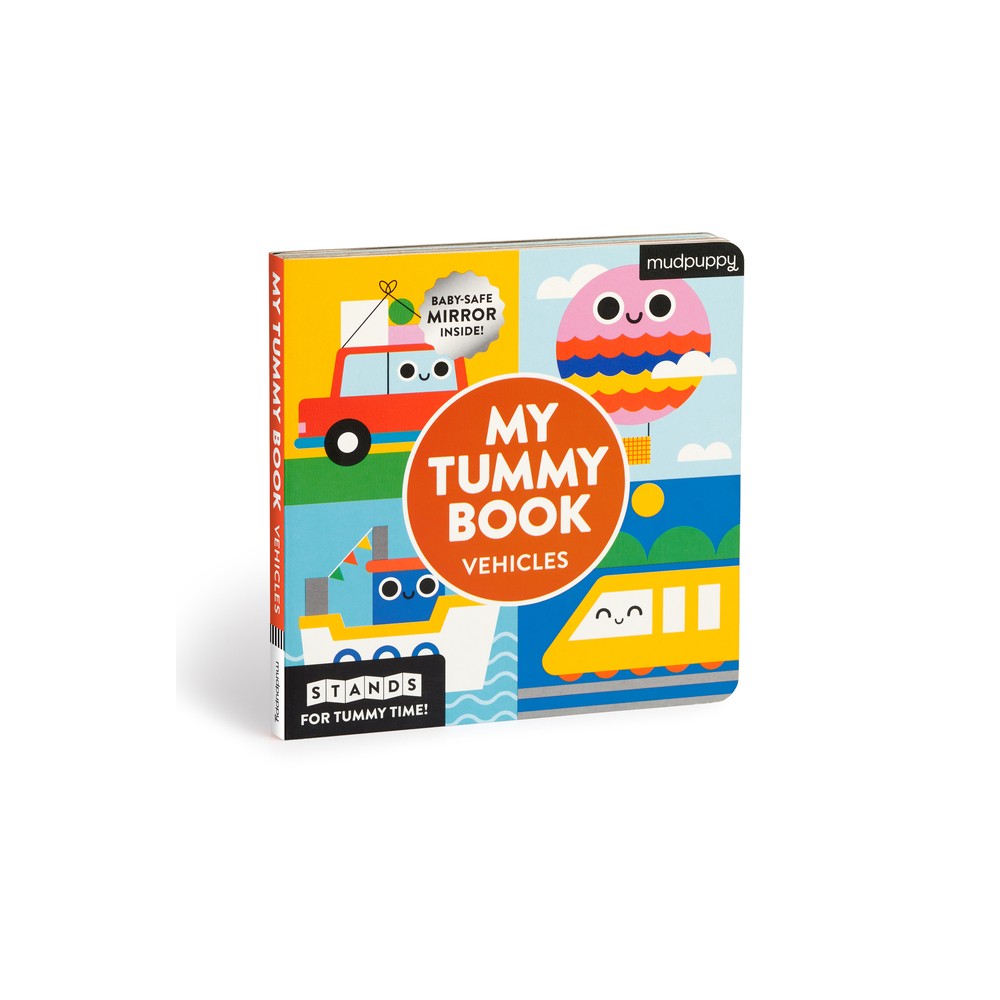 My Tummy Book - Vehicles (Livre accordéon recto/Verso NB/Couleurs)
