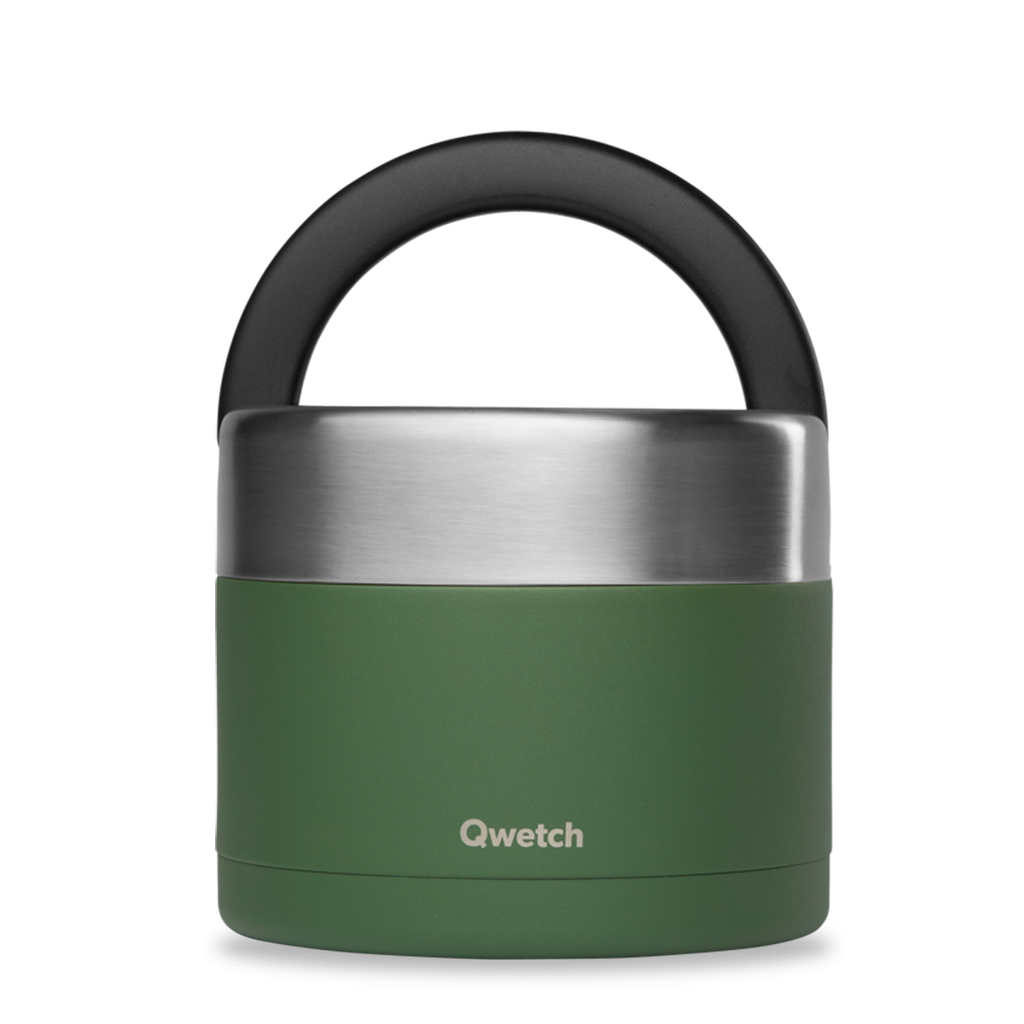 Boîte Repas Poignée Isotherme - Granite Kaki