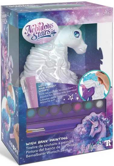 Tirelire à souhaits à peindre Licorne