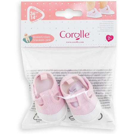 Baskets roses pour poupon 36 cm 