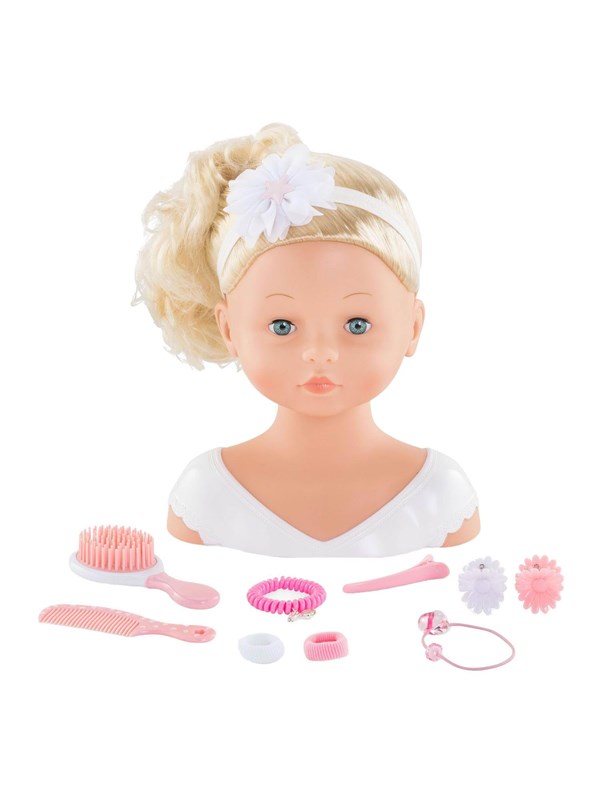 Poupée Tête à coiffer 10 accessoires -  Mon salon de coiffure