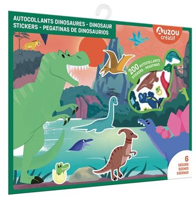 200 autocollants - Stickers - Dinosaures