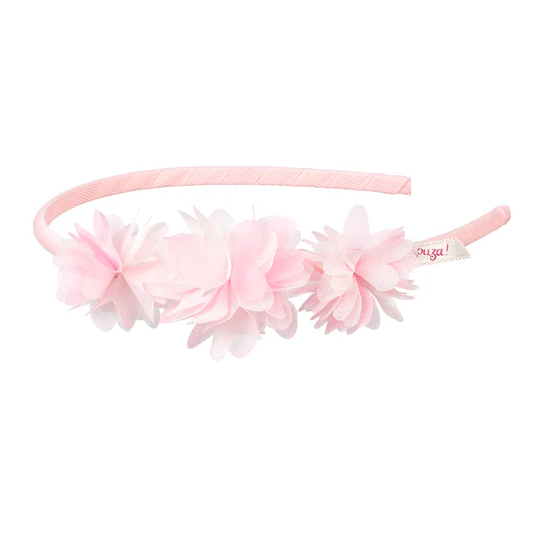 Serre tête Fleur rose