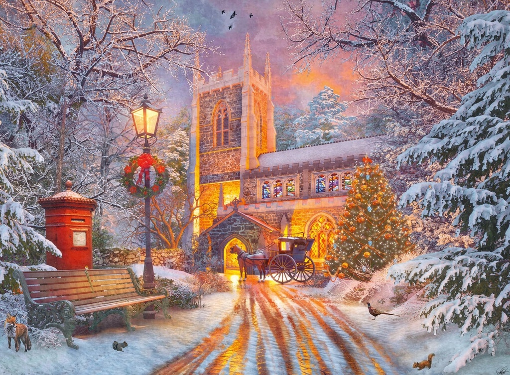 Puzzle 500 pièces - Un Noël Étincelant