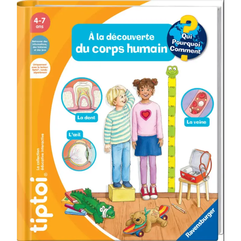 Tiptoi livre 4-7ans A la découverte du corps humain