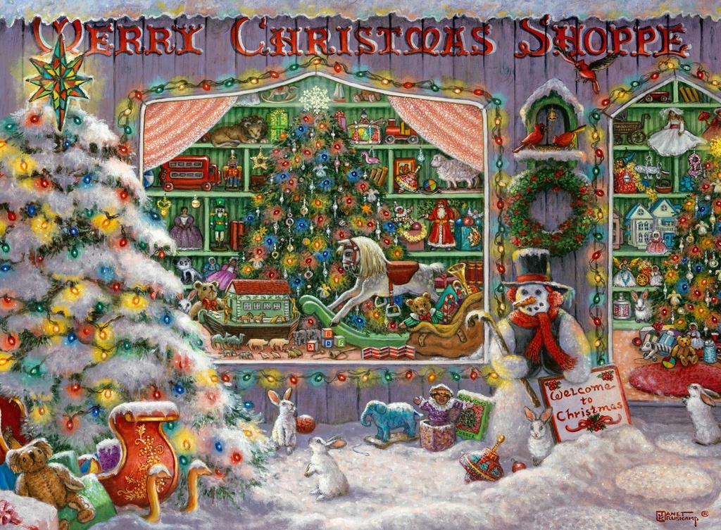 Puzzle 500 pc: Merry Christmas Shoppe