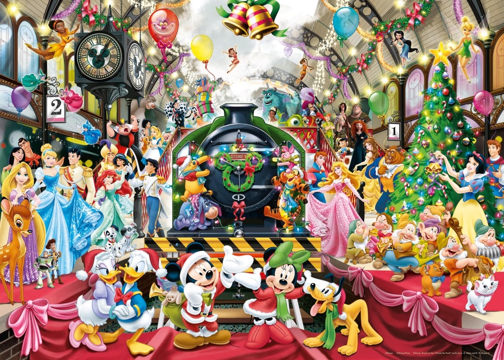 Puzzle Tous à bord Disney/Noël - 1000pc