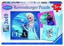 Puzzle Elsa reine des neiges - 3X49pc