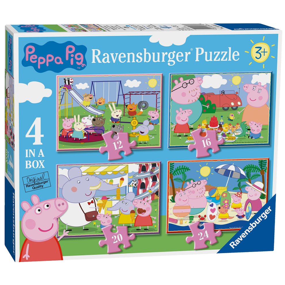 Puzzle Peppa Pig 4 in a box