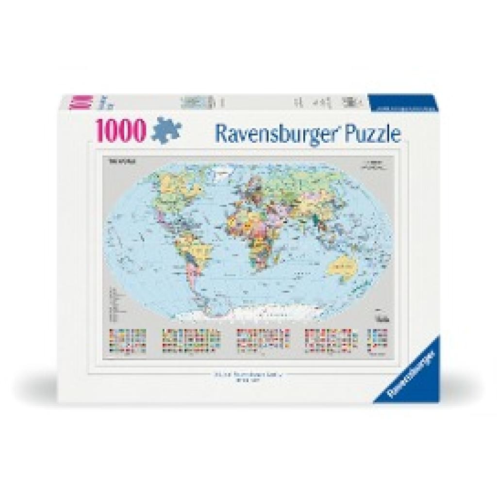 Puzzle Carte du monde politique - 1000pc