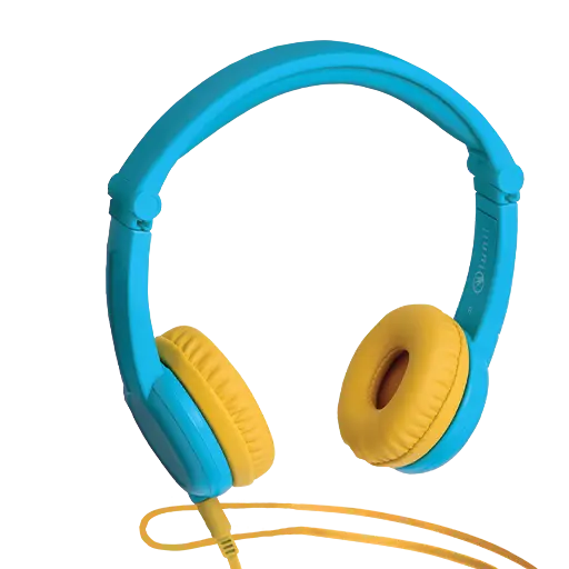 Lunii - Casque bleu assorti
