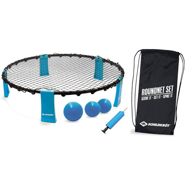 Set Roundnet 90 Cm Polyester Bleu/Noir 6 Pièces Spikeball