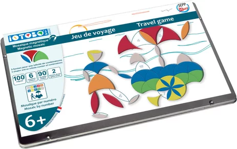 Iotobo - Mosaïque magnétique jeu de voyage 6ans