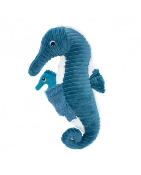 Papadou l'hippocampe papa et bébé bleu