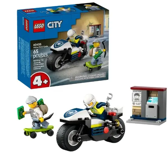 Lego - La course-poursuite en moto de police
